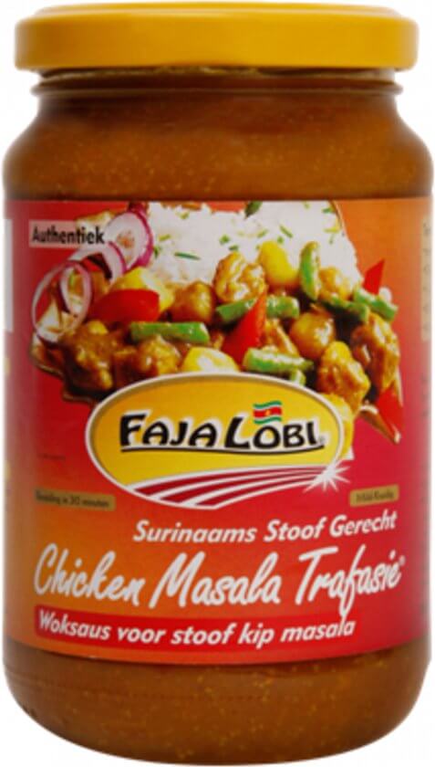 Surinaamse chicken masala trafasie Faja Lobi 360ml
