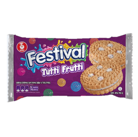 Festival koekjes tutti frutti Noel 403g