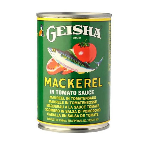 Makreel in tomatensaus Geisha blik
