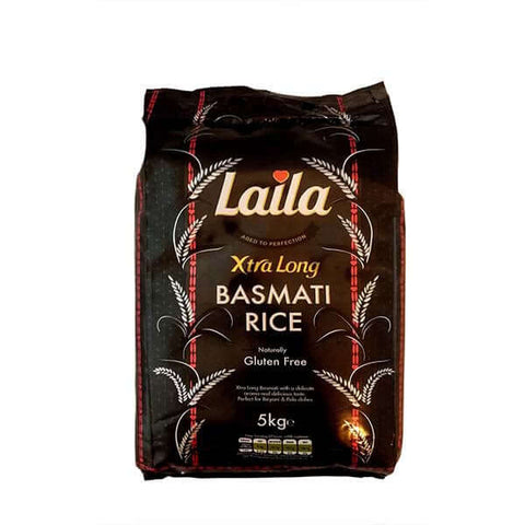 Laila Xtra Long basmati rijst 5kg zak