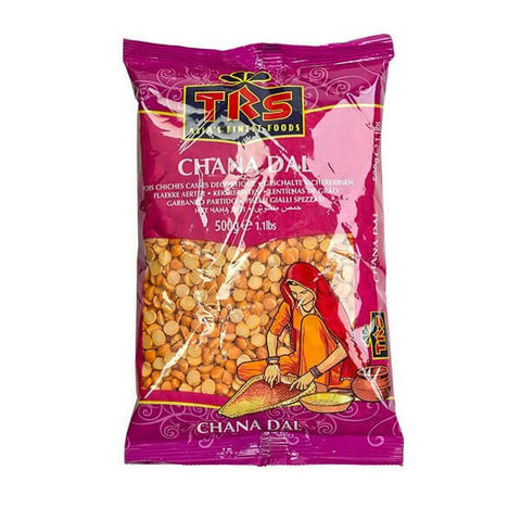 Chana dal gespleten kikkererwten TRS 500g zak