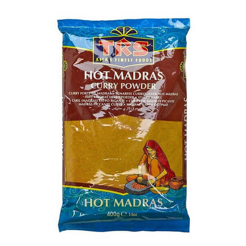 Madras kerriepoeder hot TRS 400g zak