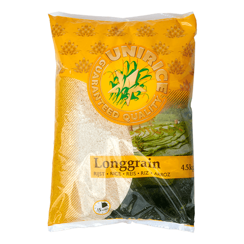 Witte langkorrelrijst Unirice 4,5kg zak