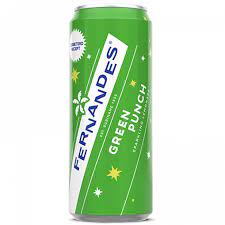 Surinaamse frisdrank Fernandes Green Punch 330ml