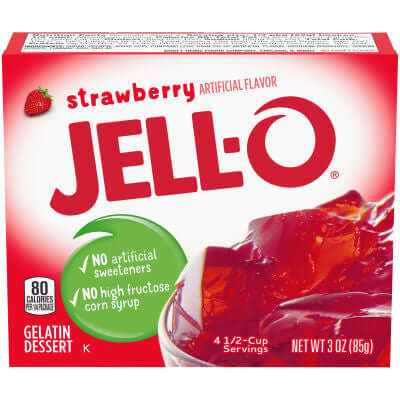 Jello Strawberry 85g / 3oz