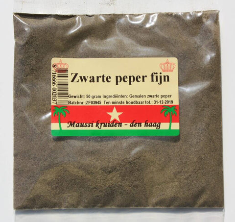 zwarte peper fijn 50gr