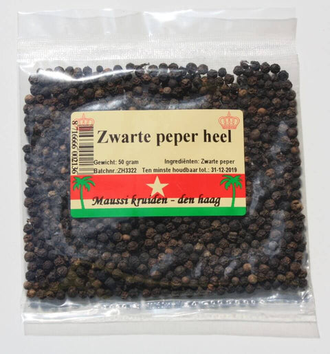 zwarte peper heel 50gr
